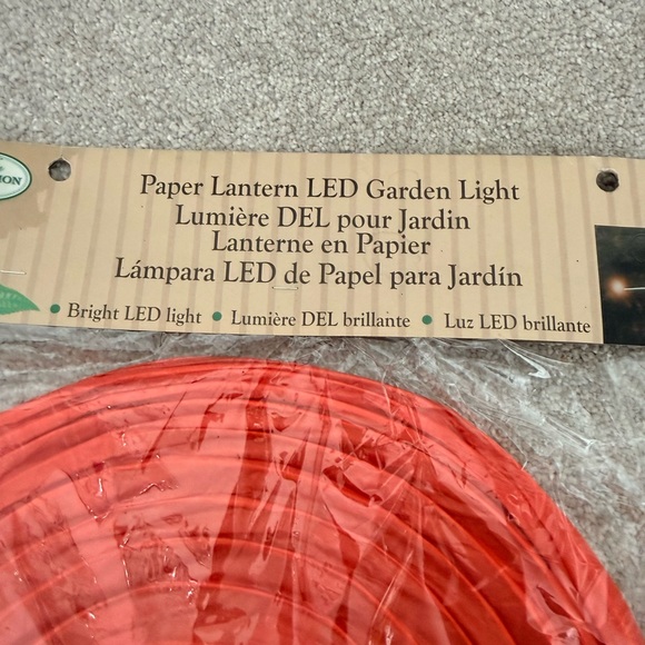 Red LED Paper Lantern - Picture 2 of 4